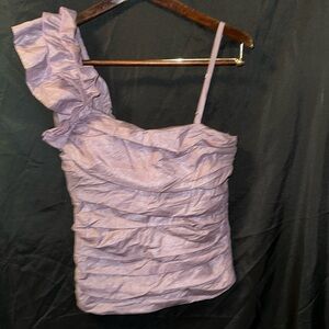 Beautiful One Shoulder Ruffle Top